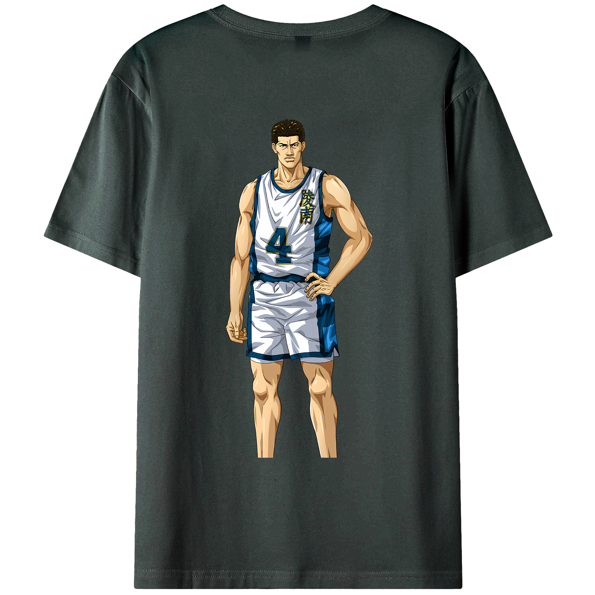 （画像用） SLAM DUNK／スラムダンク 綿100％ メンズ半袖Tシャツ（バックプリント） 通気性